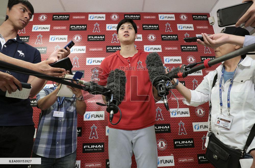 Baseball: Angels' Shohei Ohtani