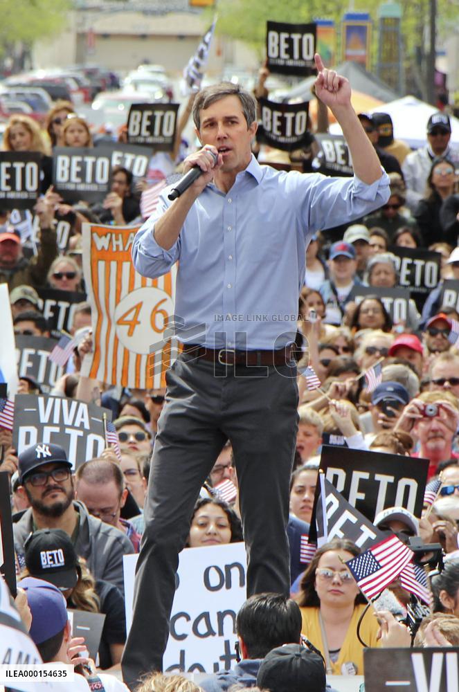 Democratic presidential candidate O'Rourke