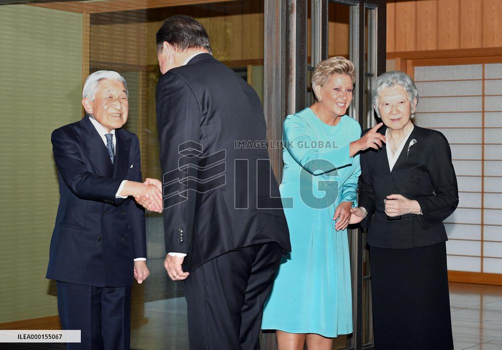 Japan emperor's meeting with Panama president