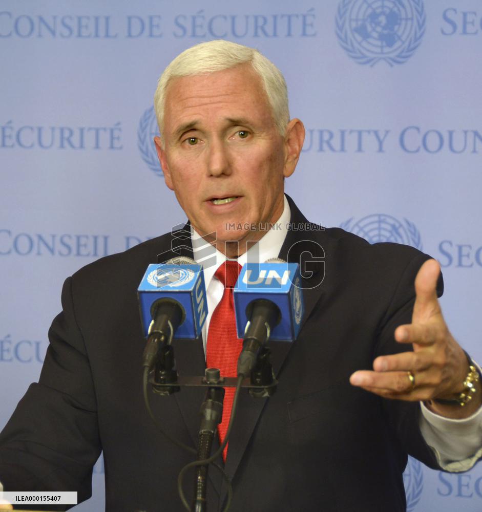 U.S. Vice Pres. Pence at U.N.