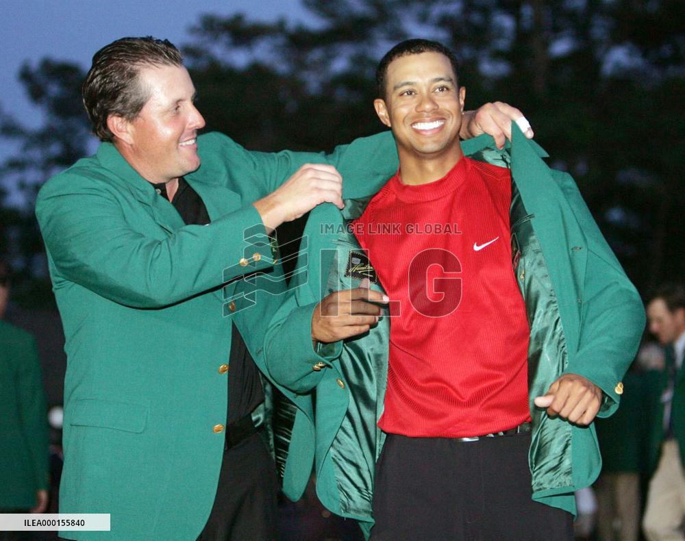 Golf: Tiger Woods at 2005 Masters