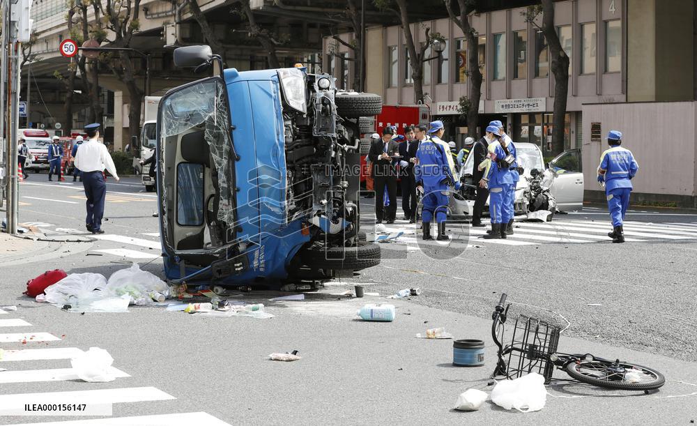 Traffic accident in Tokyo