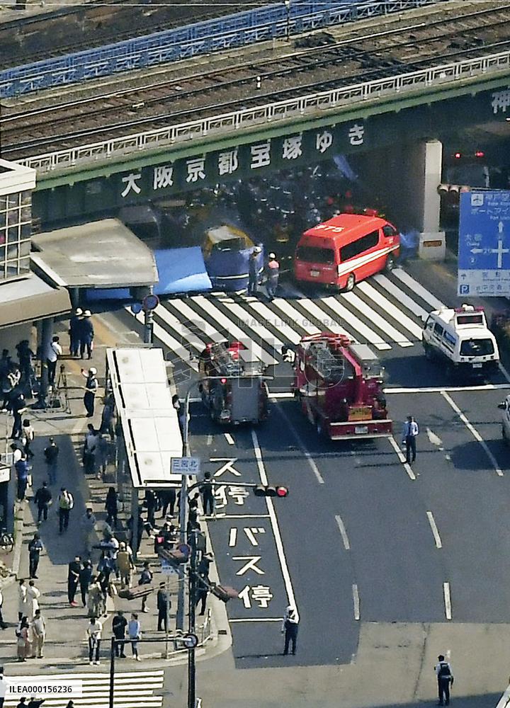 Fatal bus accident in Kobe