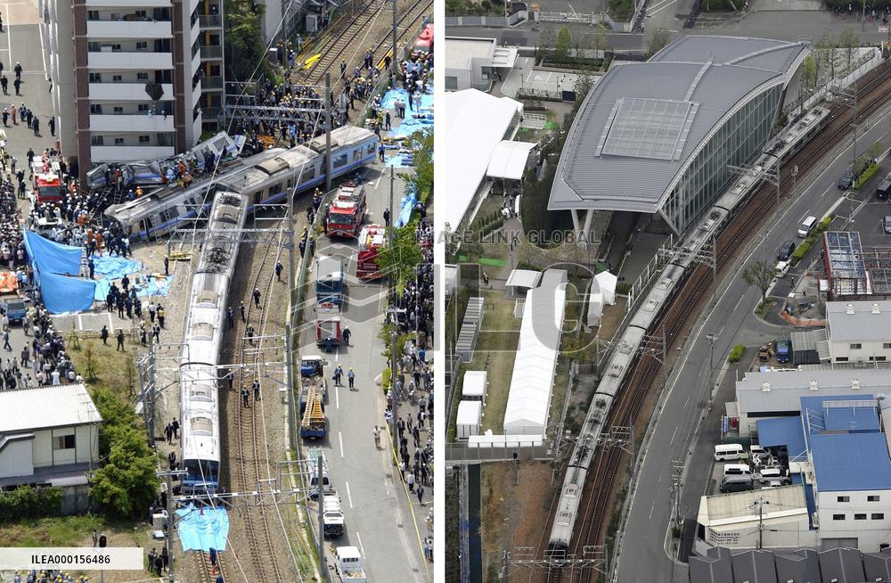 14th anniv. of deadly train derailment in Japan