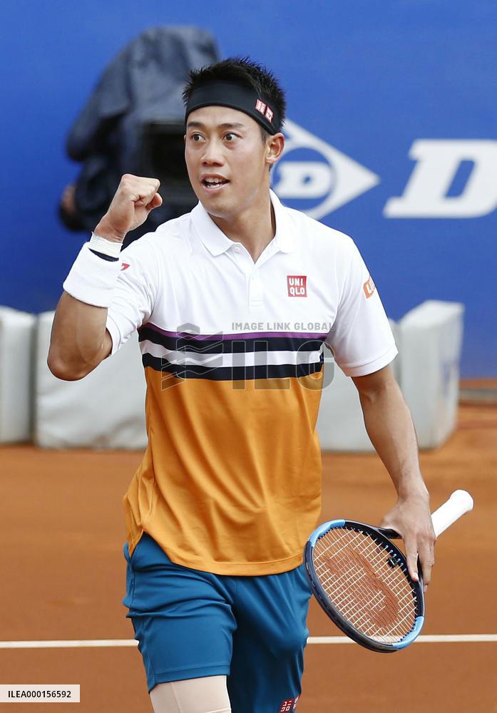Tennis: Nishikori reaches Barcelona Open q'finals