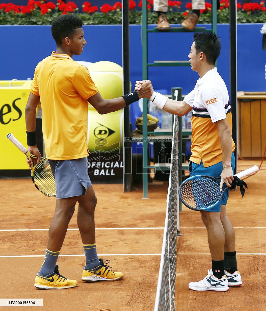 Tennis: Nishikori reaches Barcelona Open q'finals