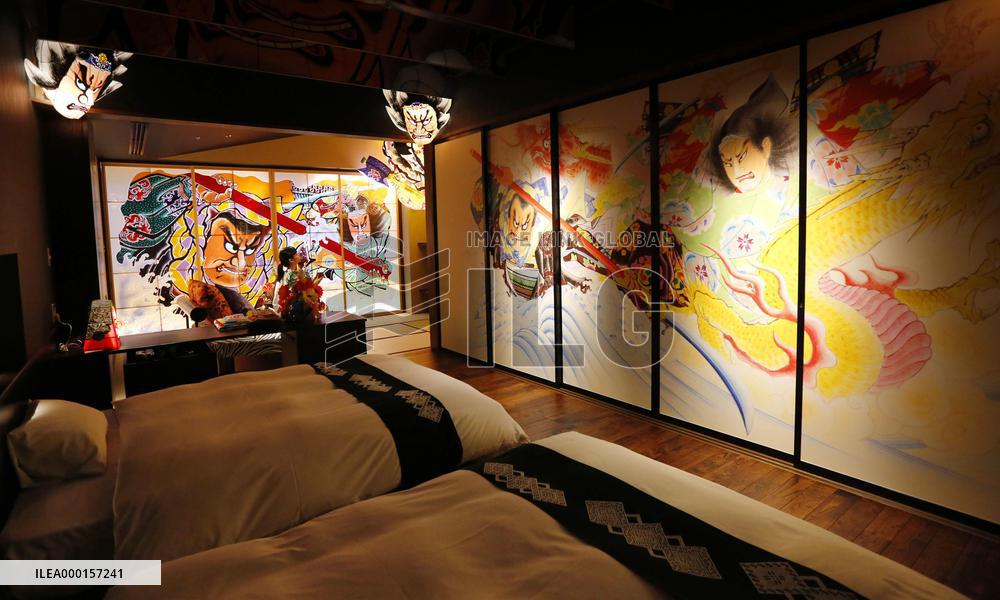 Hotel room in Japan offering traditional festival experience