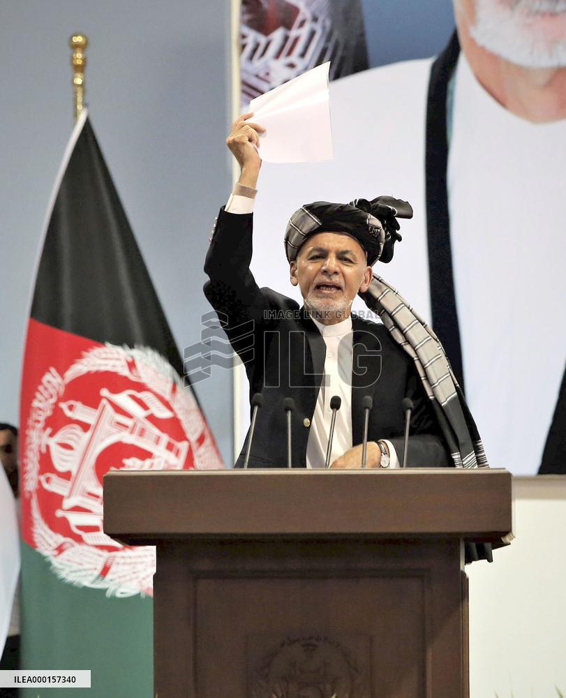 Afghan president at grand assembly