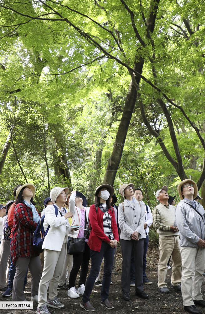 Nature-watching event at Imperial Palace