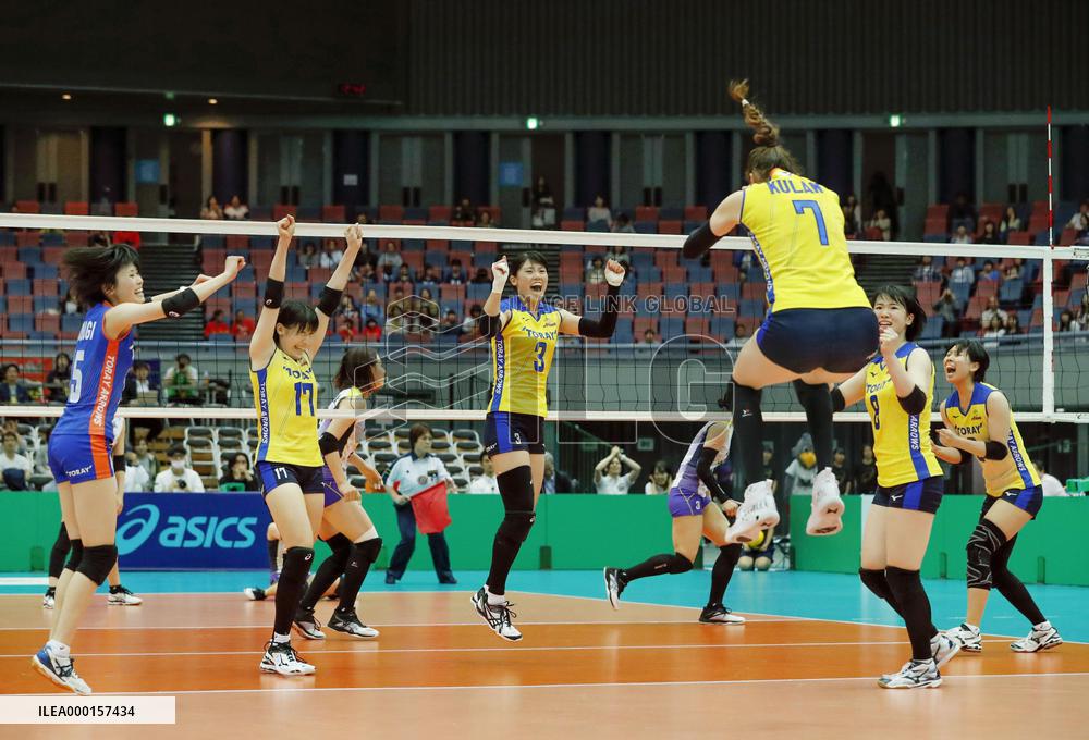 Volleyball: Toray's victory at national c'ships
