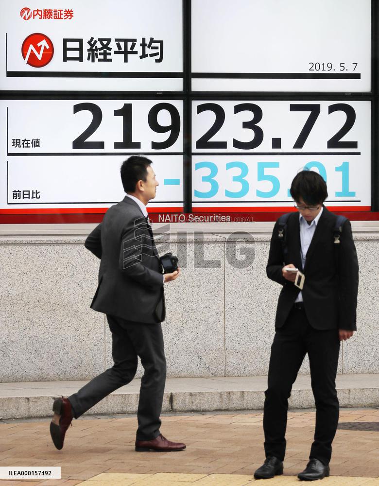 1st day after Japan's 10-day holiday period