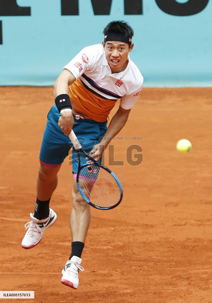 Tennis: Kei Nishikori at Madrid Open