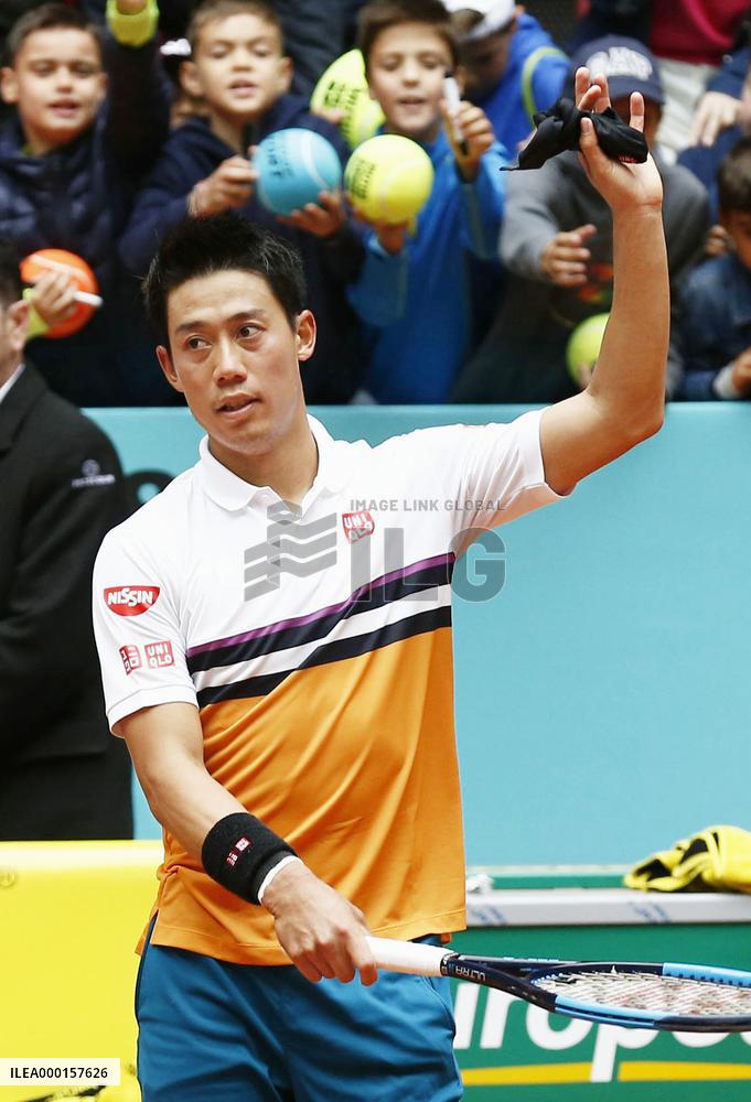 Tennis: Kei Nishikori at Madrid Open
