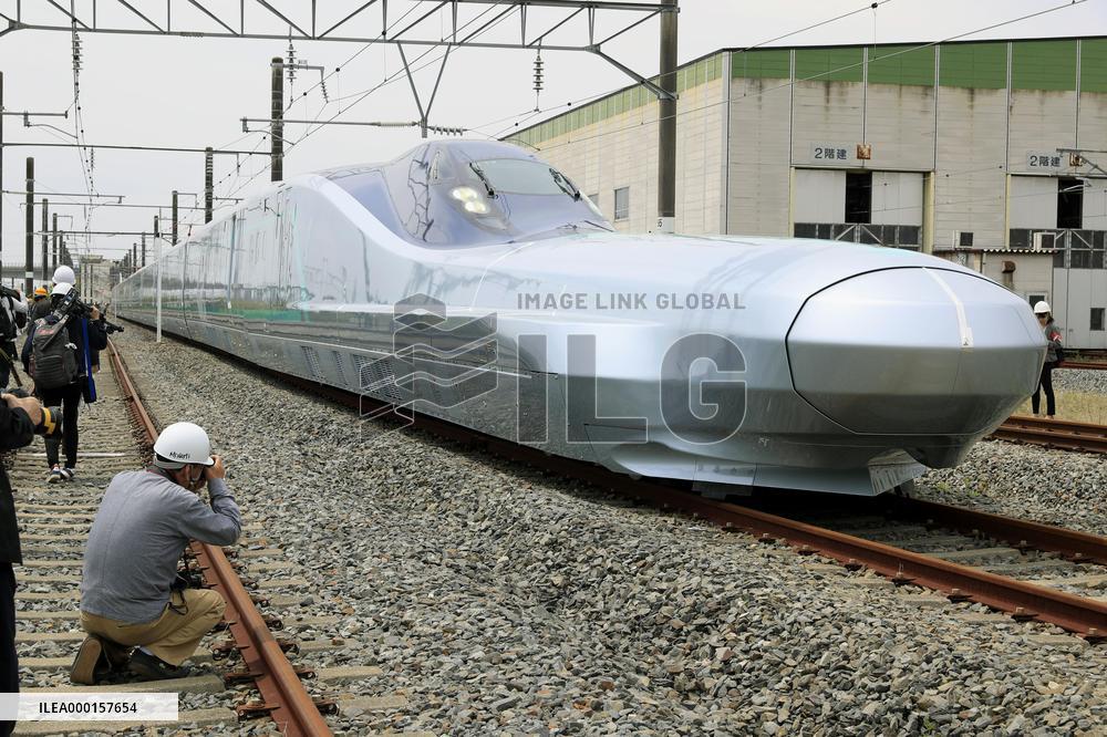 Prototype of new shinkansen bullet train