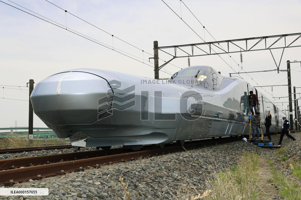 Prototype of new shinkansen bullet train
