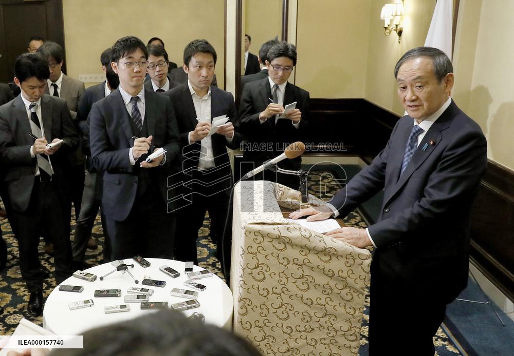 Japan's top gov't spokesman in Washington