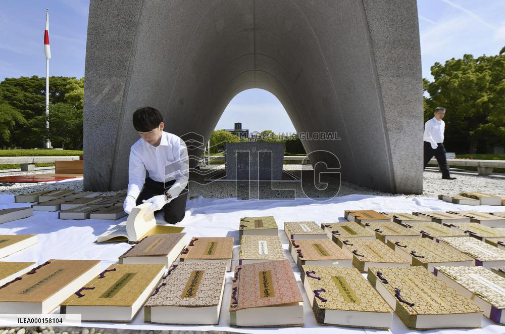 Airing of Hiroshima A-bomb victims list