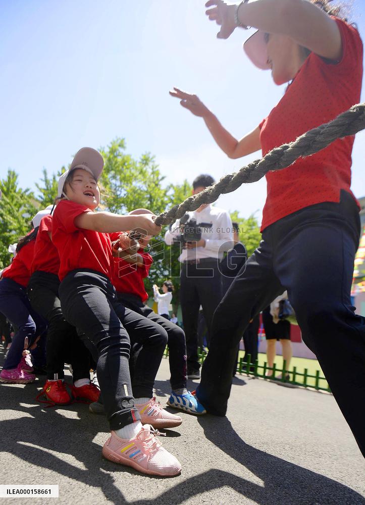 Children's health fair in Pyongyang