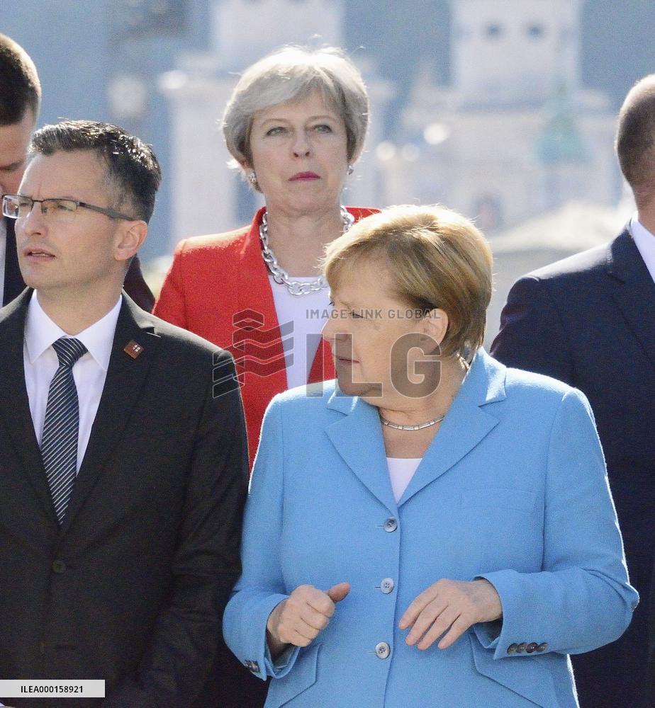 British PM May, German Chancellor Merkel