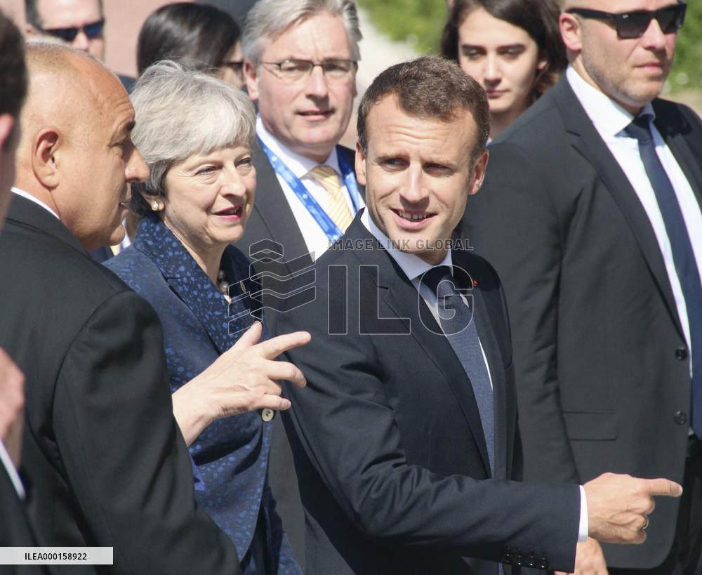 British PM May, French Pres. Macron