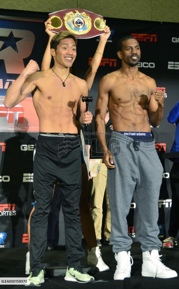 Boxing: WBO title bout weigh-in