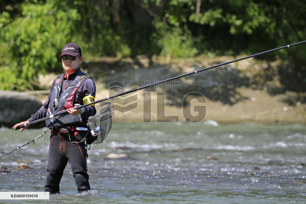 Ayu fishing in Japan