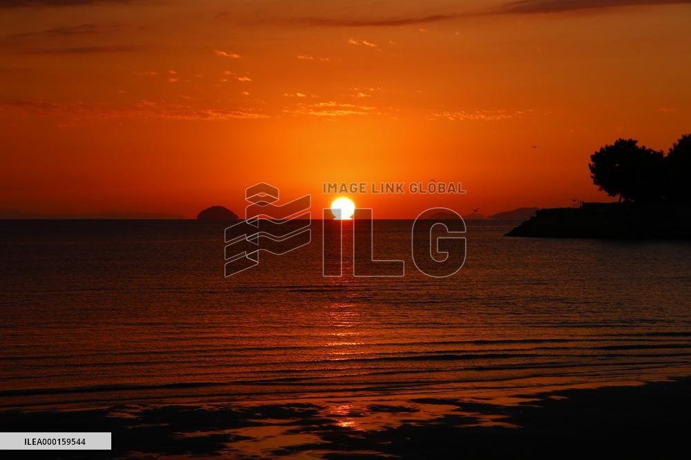 Chichibugahama beach in Japan