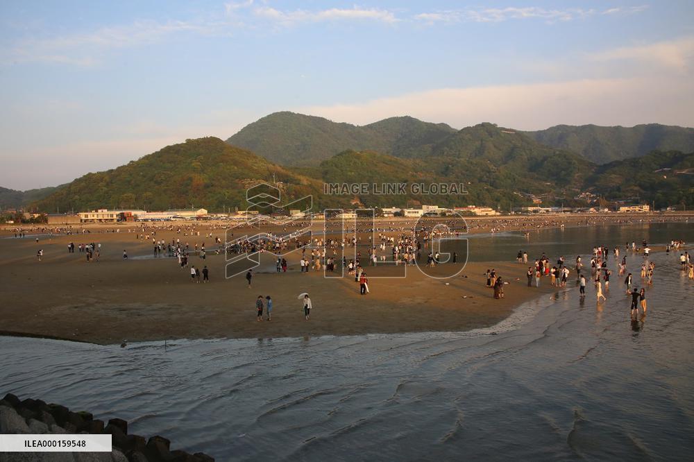 Chichibugahama beach in Japan