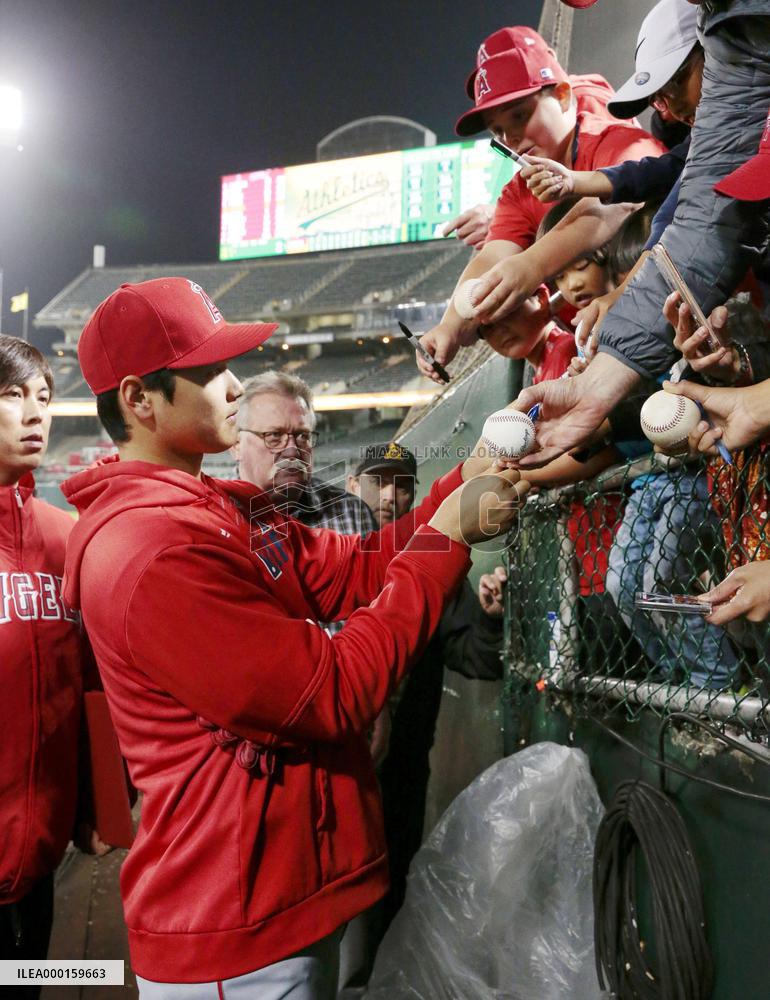 Baseball: Angels v Athletics