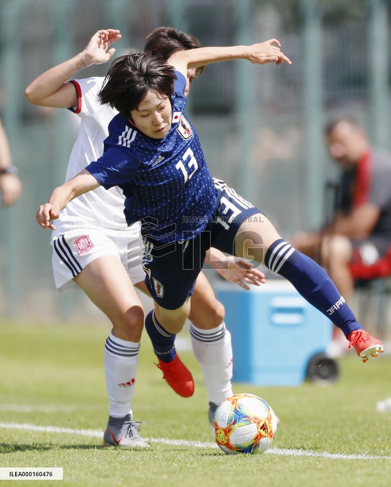 Football: Japan-Spain pre-Women's World Cup friendly