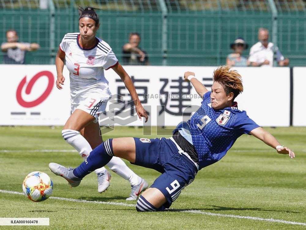 Football: Japan-Spain pre-Women's World Cup friendly