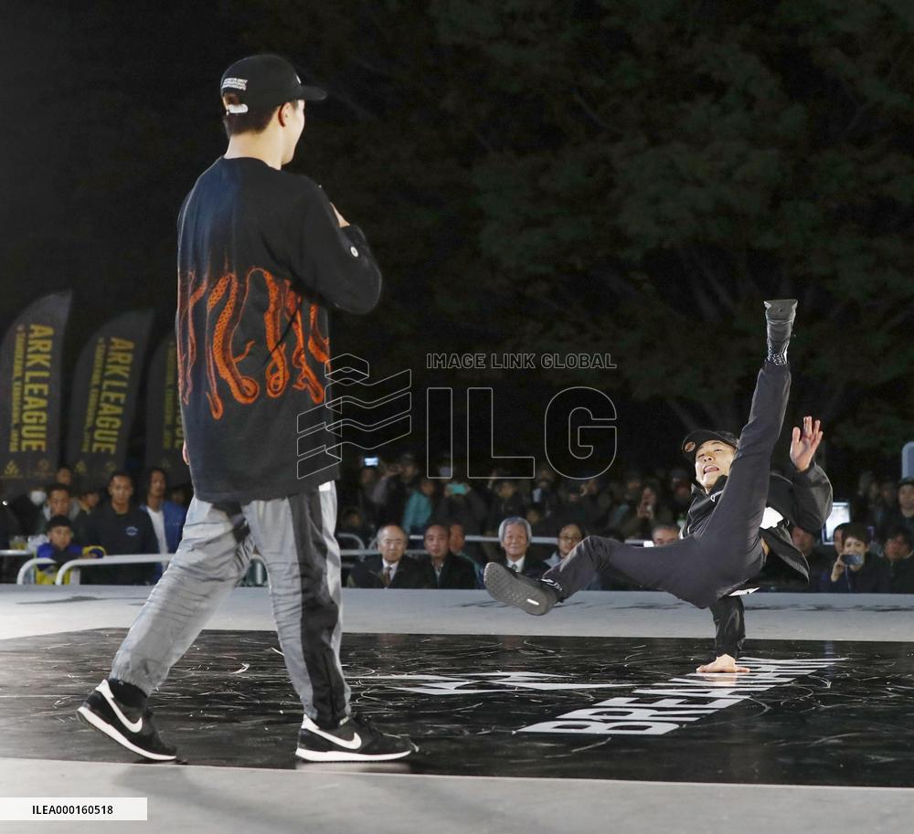 Breakdancing event at Ark League in Japan