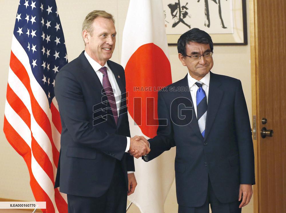 Acting U.S. defense secretary in Japan