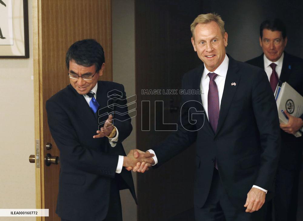 Acting U.S. defense secretary in Japan