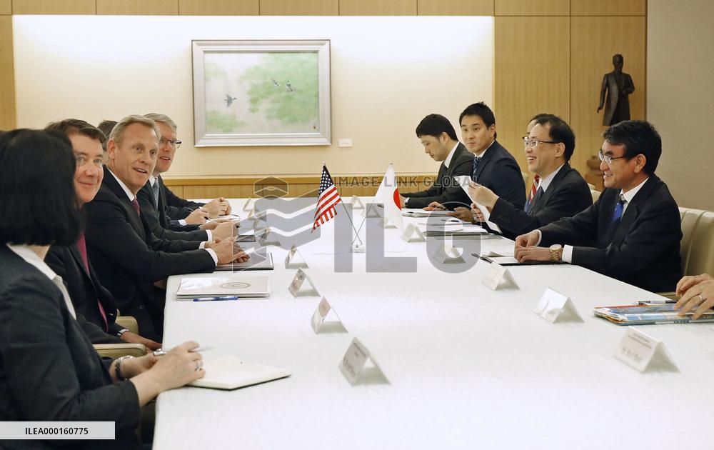 Acting U.S. defense secretary in Japan