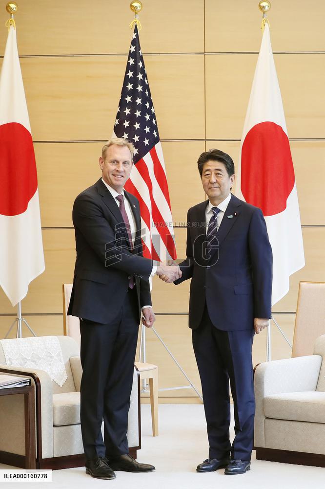 Acting U.S. defense secretary in Japan