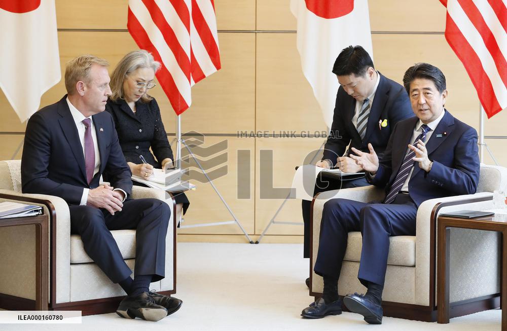 Acting U.S. defense secretary in Japan