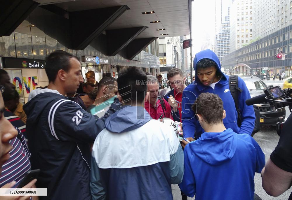 Basketball: Hachimura in N.Y. for NBA Draft