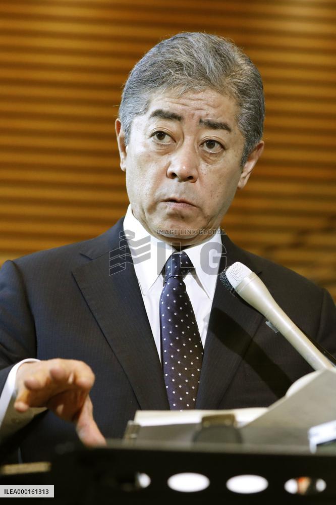 Japan defense minister on missing ASDF pilot