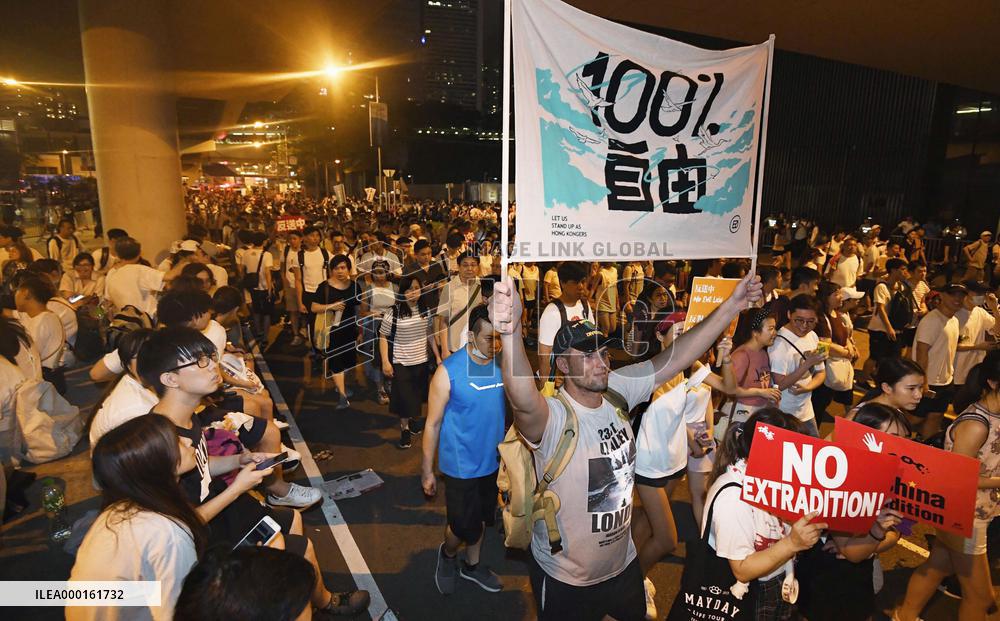 H.K. march against extradition bill