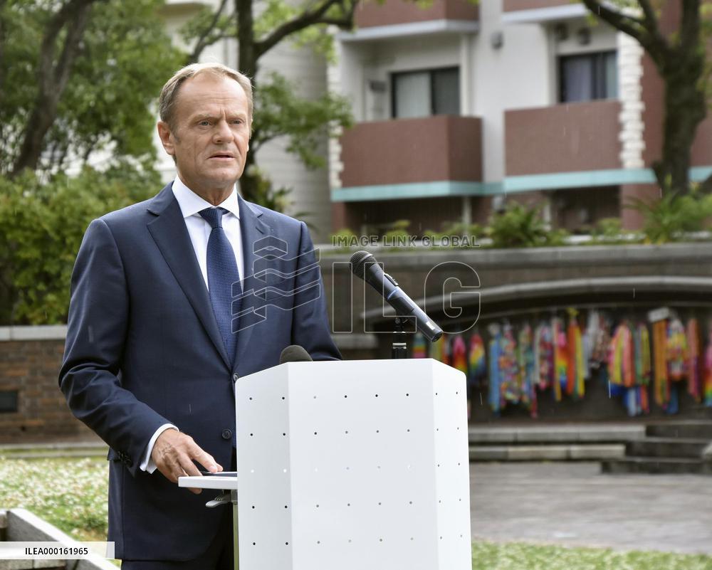 EC President Tusk in Nagasaki