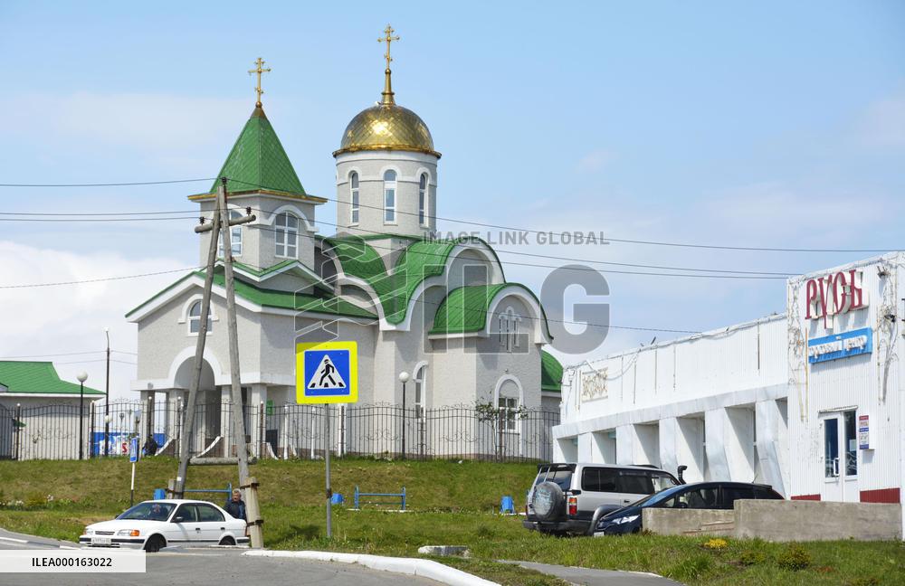 Church on Russia-Japan disputed isle
