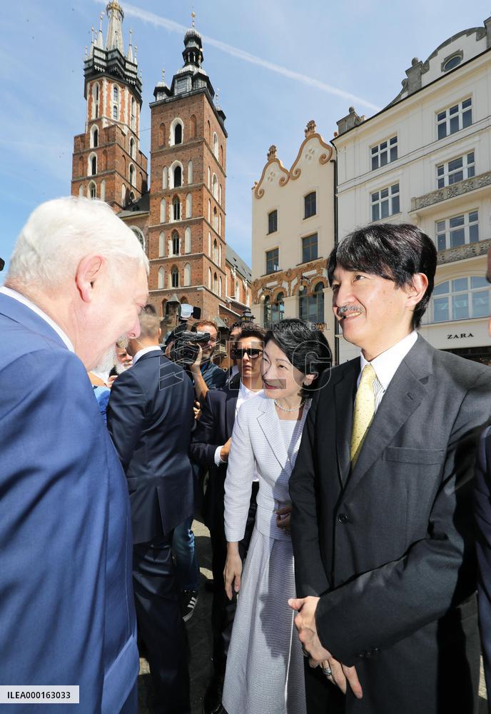 Japan's crown prince in Poland