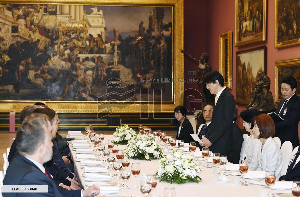 Japan's crown prince in Poland
