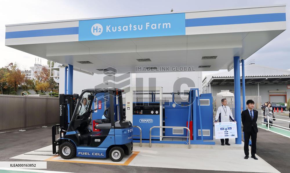 Panasonic introduces hydrogen fueling station at factory