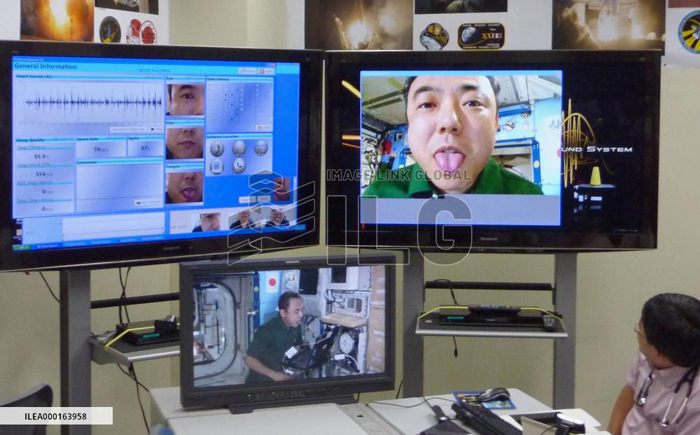 Remote health check for astronauts at ISS