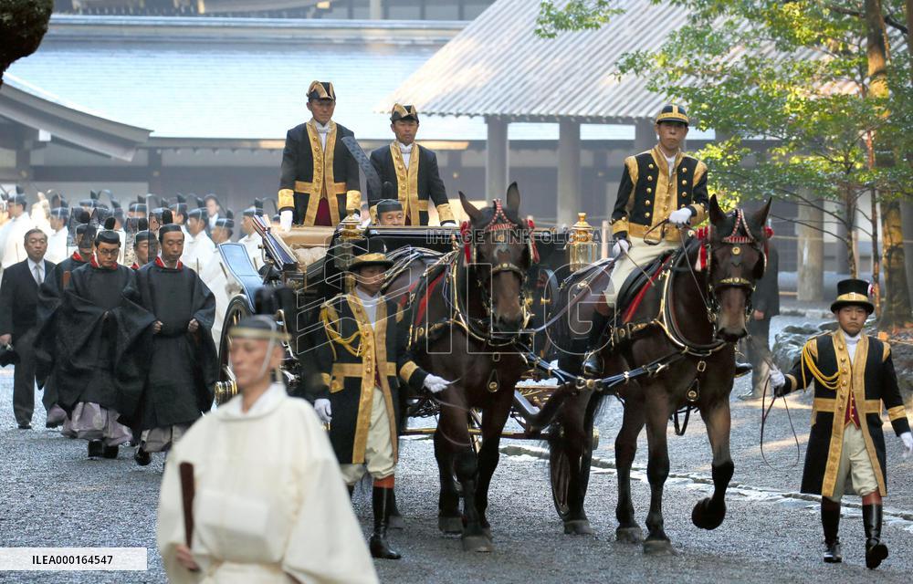 Emperor's visit to Ise Jingu shrine