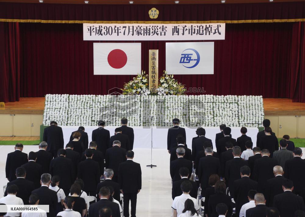 Anniversary of western Japan rain disaster