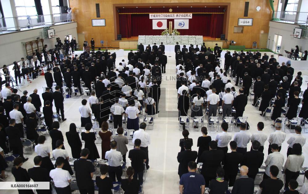 Anniversary of western Japan rain disaster