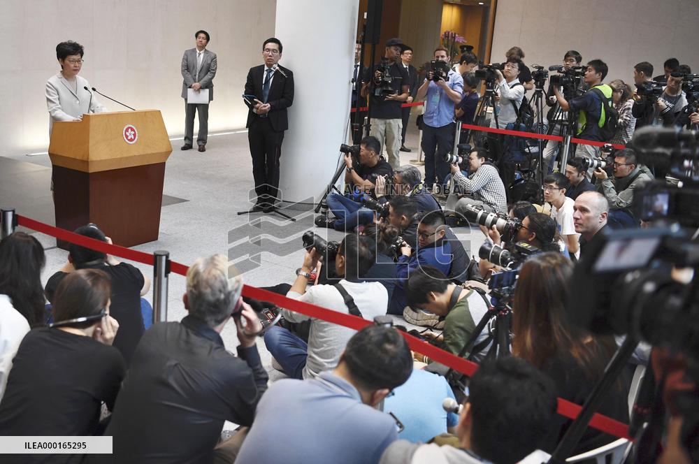 Hong Kong leader Carrie Lam